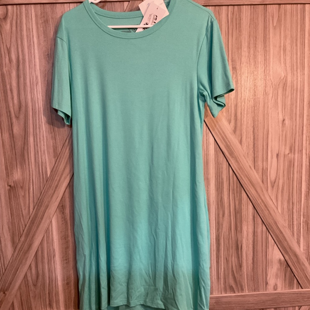 Crazy Train Aqua Midi Dress